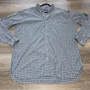 Polo Ralph Lauren Performance Shirt Men 2XL Button Up Gingham Check Casual Plaid
